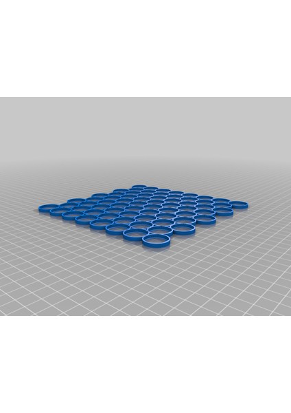 2032 Madeni Para Hücresi 17X17CM 68 Adet (Sadece Plastik Aparattır!!!) 3D