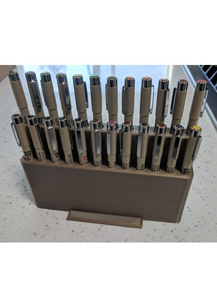 Sakura Micron Kalemleri Için Masaüstü Kalem Tutucusu (Plastik Aparattır!!!) 3D