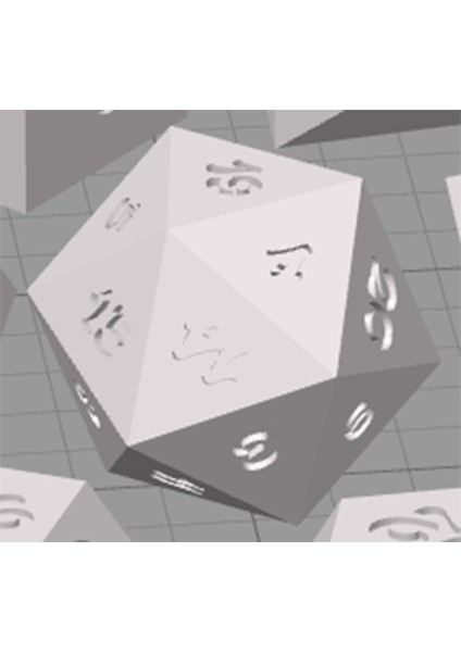 Dnd Zar D20 Rpg Usta Zar (Plastik Aparattır!!!) 3D modelleri