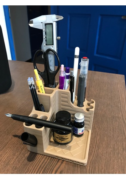 3 Yollu Çeşme Kalem ve Mürekkep Sahibi (Plastik Aparattır!!!) 3D fırsatları