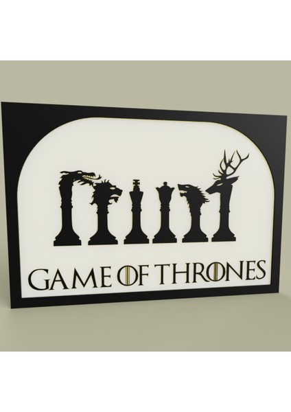 Game Of Thrones - Hanedanlık Armaları (Sadece Plastik Aparattır!!!) 3D