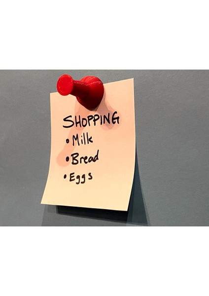 Mag-Net-Tack: Buzdolabınız Veya Mıknatıs Kartınız Için Büyük Boy, Pushpin'den Ilham Alan Bir Mıknatıs (Plastik Aparattır!!!) 3D