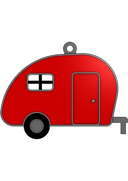 Vintage Karavan Süsü (Sadece Plastik Aparattır!!!) 3D