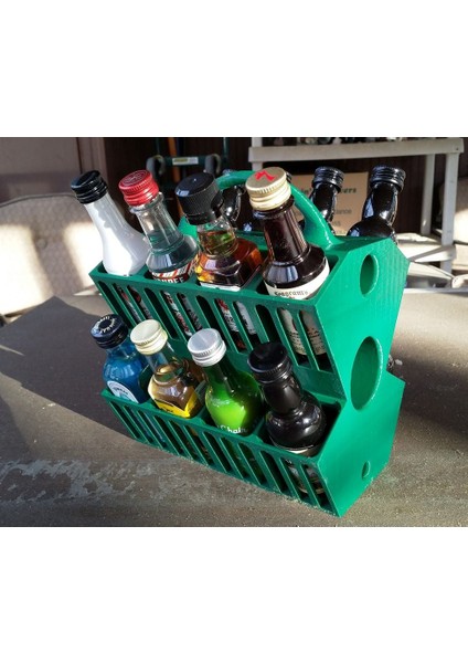 Mini Likör Şişesi Taşıyıcısı (Plastik Aparattır!!!) 3D modelleri