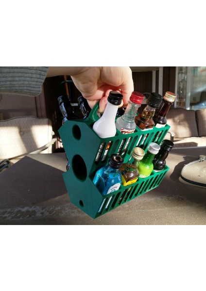 Mini Likör Şişesi Taşıyıcısı (Plastik Aparattır!!!) 3D fırsatları