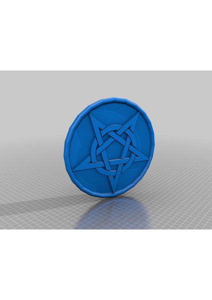 Pentagram Işareti (Sadece Plastik Aparattır!!!) 3D