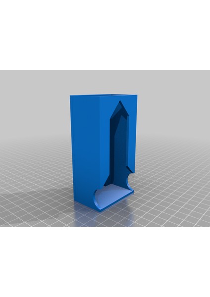 Duvara Montaj Delikli 9V Pil Dağıtıcı (Sadece Plastik Aparattır!!!) 3D