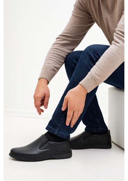 GR0377 Hakiki Deri Topuk Dikeni ve Şeker Hastalarına Özel Tabanlı Klasik Günlük Ayakkabı fırsatları