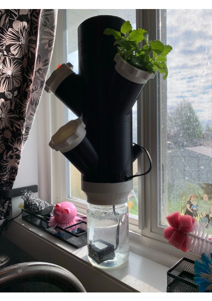 Modüler Topraksız Kule Bahçe Turşu Kavanoz Adaptörü (Mount Olive / Vlasıc Marka, 80MM) (Sadece Plastik Aparattır!!!) 3D fiyatları