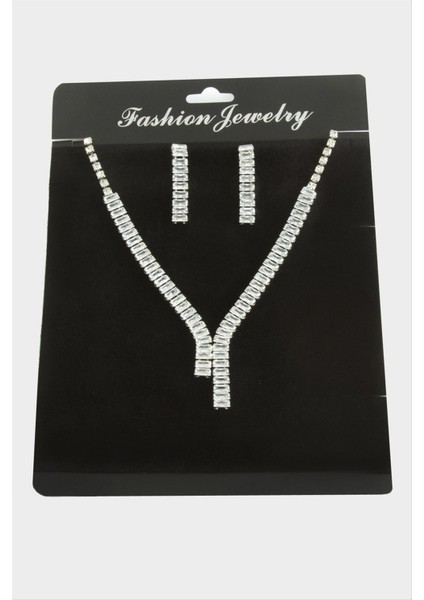 Tamtur Baget Zirkon Taşlı Lüks Set Kolye 7 mm fiyatları