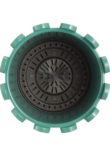 SO-İS03 Istanbul Dekoratif Yuvarlak Saksı 6,6 Lt Yeşil 6 Adet modelleri