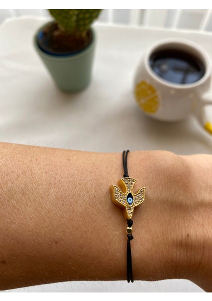 Siyah Renk Zirkon Taş Detaylı Çelik Xupıng VİP İp Bileklik modelleri