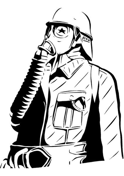 Gaz Maskesi Kalıbı (Sadece Plastik Aparattır!!!) 3D