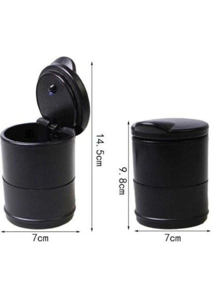 Hyundaı Kona 1.0 Style Araca Uygun Işıklı Küllük Işıklı Kapaklı Araba Küllüğü Oto Küllük- Numaratör Hediyeli