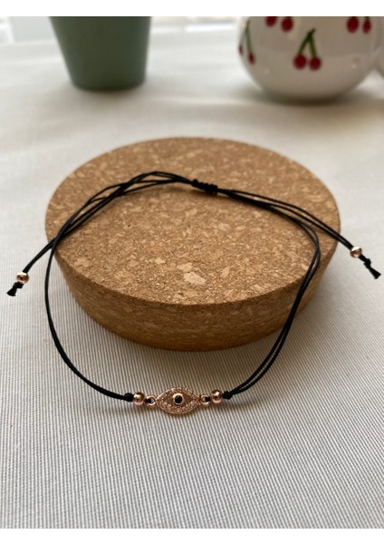 Siyah Renk Zirkon Taş Detaylı Çelik Xupıng VİP İp Bileklik modelleri