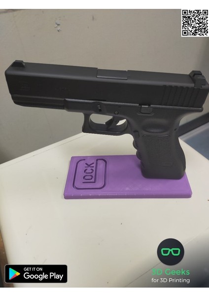 Glock 17/19 Tabanca Standı (Sadece Plastik Aparattır!!!) 3D modelleri