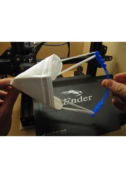 Maske Gerdirici / Kulak Koruyucu (Plastik Aparattır!!!) 3D