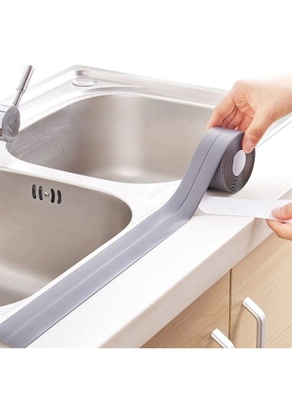Gri Su Sızdırmaz Bant Lavabo Küvet Kenar Bandı (3.2m) fiyatları