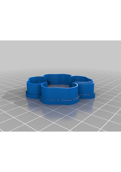 Chance Kurabiye Kalıbı - 4 Yapraklı Yonca Kurabiye Kalıbı (Bisküvi) (Plastik Aparattır!!!) 3D modelleri
