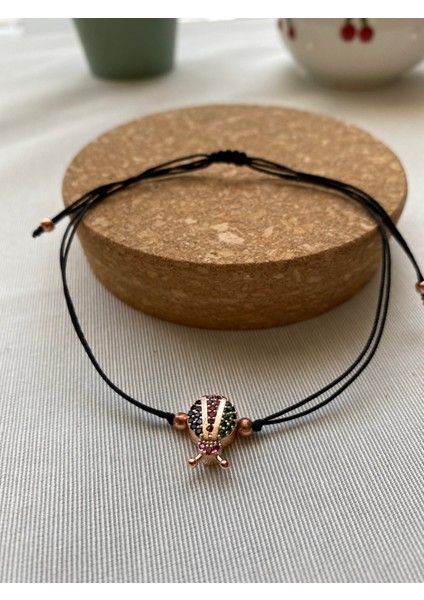 Siyah Renk Zirkon Taş Detaylı Çelik Xupıng VİP İp Bileklik modelleri