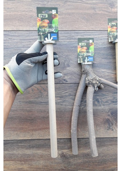 Venty 4'lü Doğal ve Kumlu Papağan Tüneği | Sultan, Monk, Muhabbet, Forpus, Lori, Konur, Cennet, Sevda, Kakariki - M611