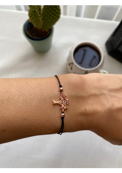 Siyah Renk Zirkon Taş Detaylı Çelik Xupıng VİP İp Bileklik