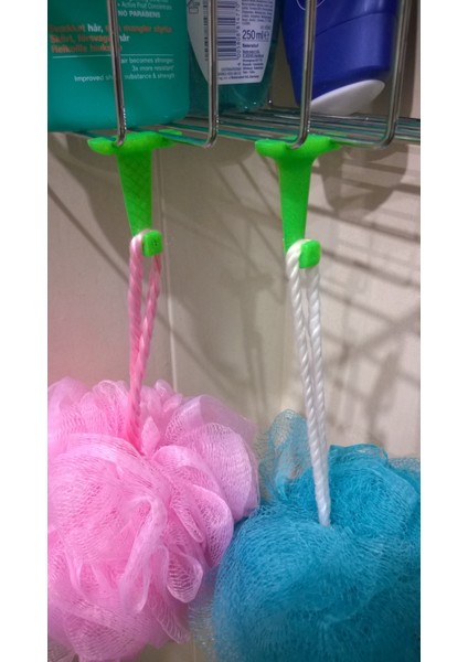 Duş Teli Raf Kancası (Plastik Aparattır!!!) 3D