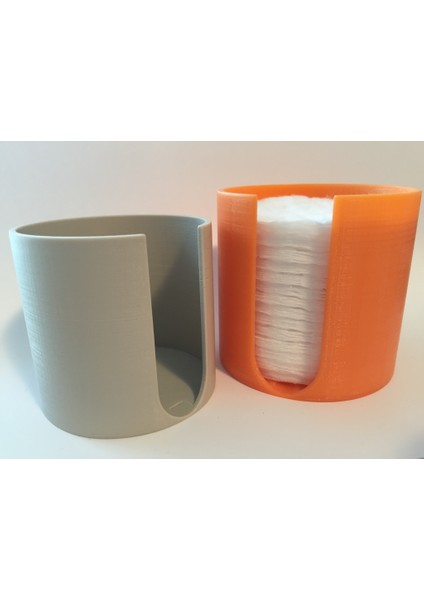 Yuvarlak Pamuklu Pedler Için Tutucu (5cm); Pamuklu Ped Kutusu (5 cm Çapında) (Sadece Plastik Aparattır!!!) 3D modelleri