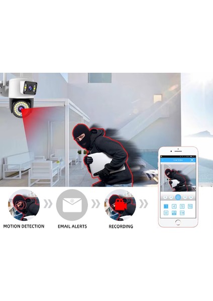 Çift Lensli Dış Mekan Wi-Fi Kamera indirimleri