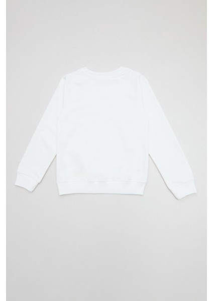 Beautiful Yazı Baskılı Kız Çocuk Sweatshirt fırsatları