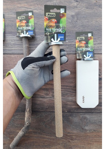 Venty 4'lü Doğal ve Kumlu Papağan Tünek Seti | Sultan, Monk, Muhabbet, Forpus, Lori, Konur, Cennet, Sevda, Kakariki - M608 modelleri