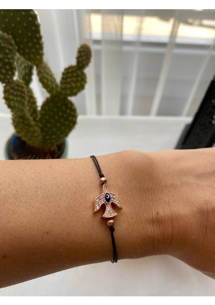 Siyah Renk Zirkon Taş Detaylı Çelik Xupıng VİP İp Bileklik fiyatları