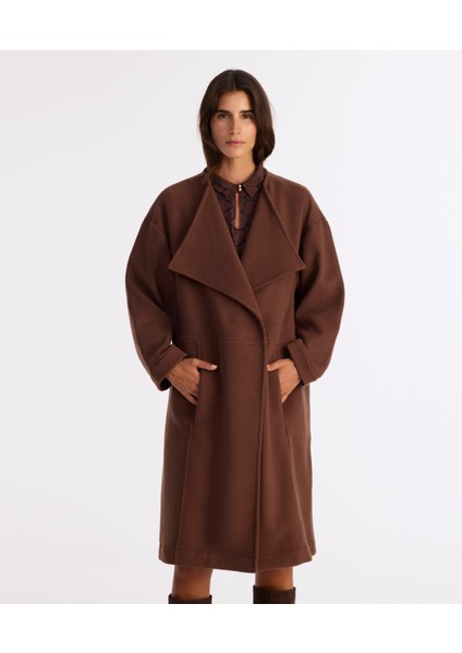 Geniş Şal Yaka Uzun Kol Palto fiyatları
