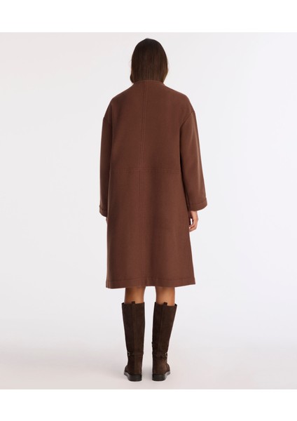 Geniş Şal Yaka Uzun Kol Palto fırsatları