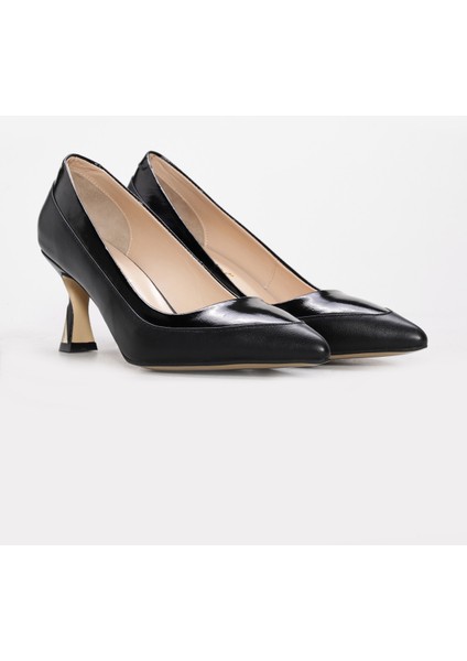 Hakiki Deri Kadın Ince Topuk Ayakkabı 215ZA3202 modelleri