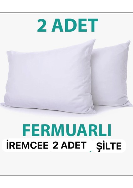Yastık Içi Kılıf 2 Adet Şilte Pamuklu Kumaş