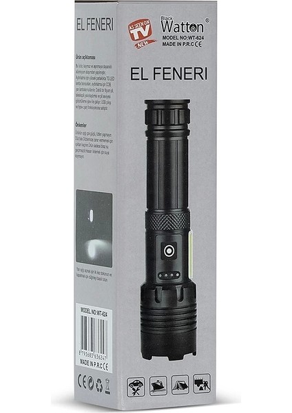 7 Mod Tx6 Powerbank El Feneri WT-624