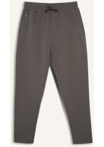 Fit Slim Fit Dar Kesim Fermuarlı Standart Paça Jogger Eşofman Altı S3309AZ25AU