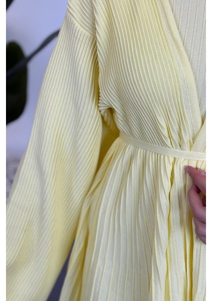 Miren Jileli Hırka Takım Butter Yellow indirimleri