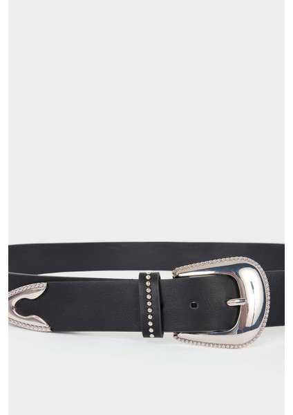 Kadın Suni Deri Jean Kemeri F3276AXNS modelleri