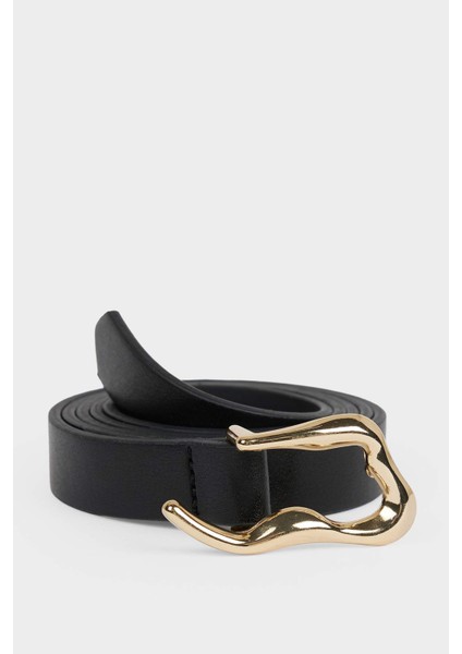 Kadın Suni Deri Elbise Kemeri F8374AXNS