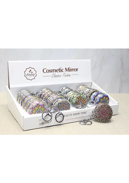 Taşlı El Aynası Anahtarlık ALK3771