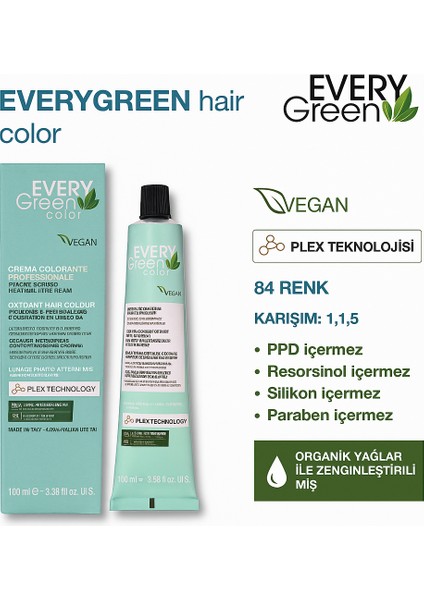 Plex Saç Boyası Altın Açık Kahverengi 5.3 100ML