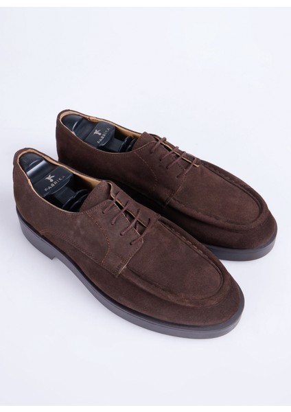 Deri Kahve Erkek Klasik Ayakkabı Henel-Alpha-Suet modelleri