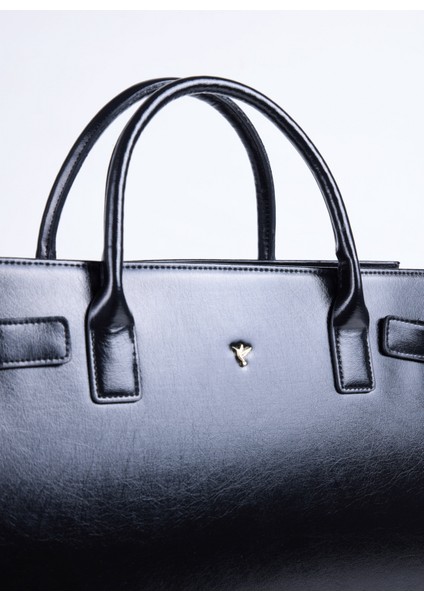 Siyah Kadın Tote Çanta Shıny-Dallas indirimleri