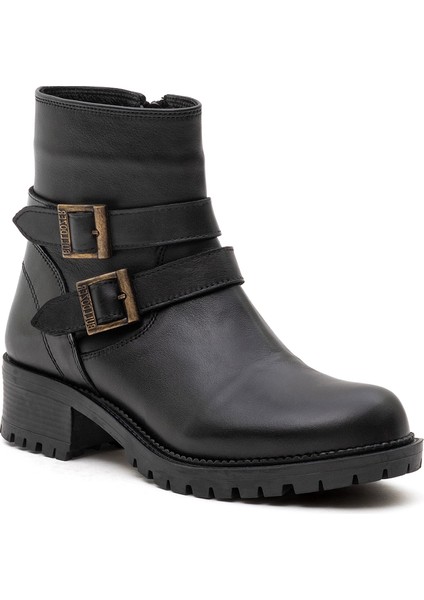 Deri Siyah Kadın Bot BUL-260508 fiyatları