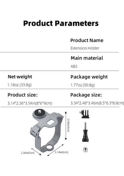 Djı Air 3 Drone Işık Üstü Tutucu Gopro Eylem Kamera Konnektörü Sabit Taban Adaptör Montajı Için Genişleme Braketi (Yurt Dışından) fiyatları