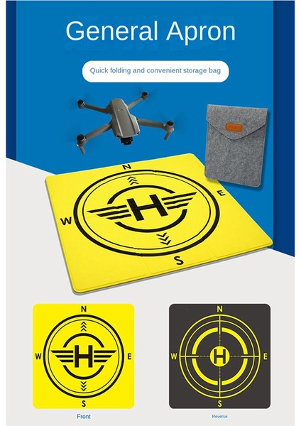 Drone Iniş Ped, Çift Taraflı ve Çift Renkli, Çeşitli Mekanlar Için Uygun, Su Geçirmez ve Dayanıklar (Yurt Dışından) fiyatları