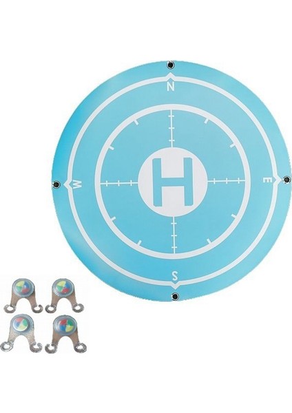 60CM Katlanabilir Drone Iniş Pedleri Taşınabilir Iniş Platformu Drone Evrensel Mavi Için Su Geçirmez Leke Korumalı (Yurt Dışından)