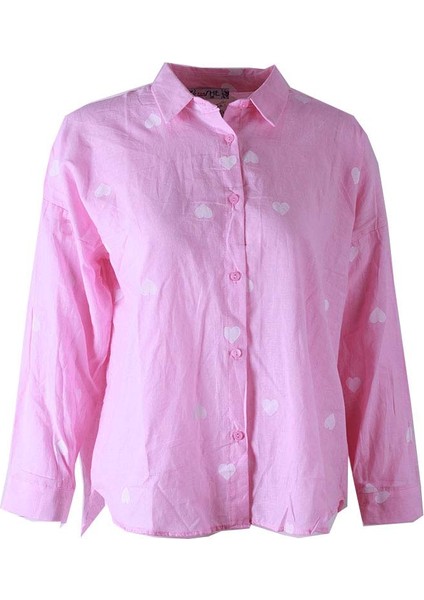 Pembe Kadın Gömlek 71562